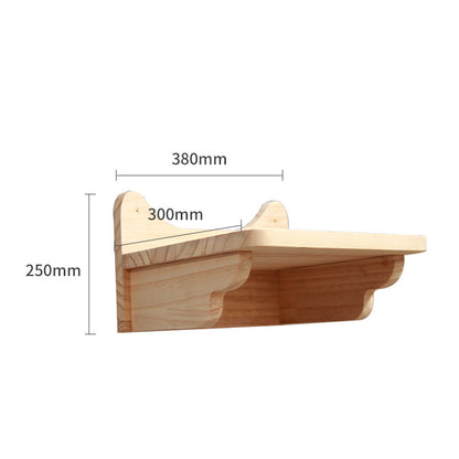 Wall-Mounted Cat Climbing Frame – Solid Wood Floating Cat Shelves & Ladder for Indoor Cats