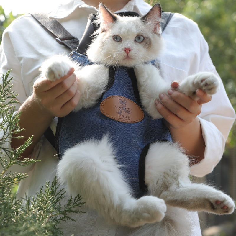 Cat Carrier Vest – Hands-Free Wearable Pet Sling for Indoor & Outdoor Use