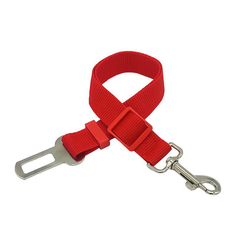 Adjustable Dog Car Seat Belt – Telescopic Pet Safety Tether for Vehicle Travel