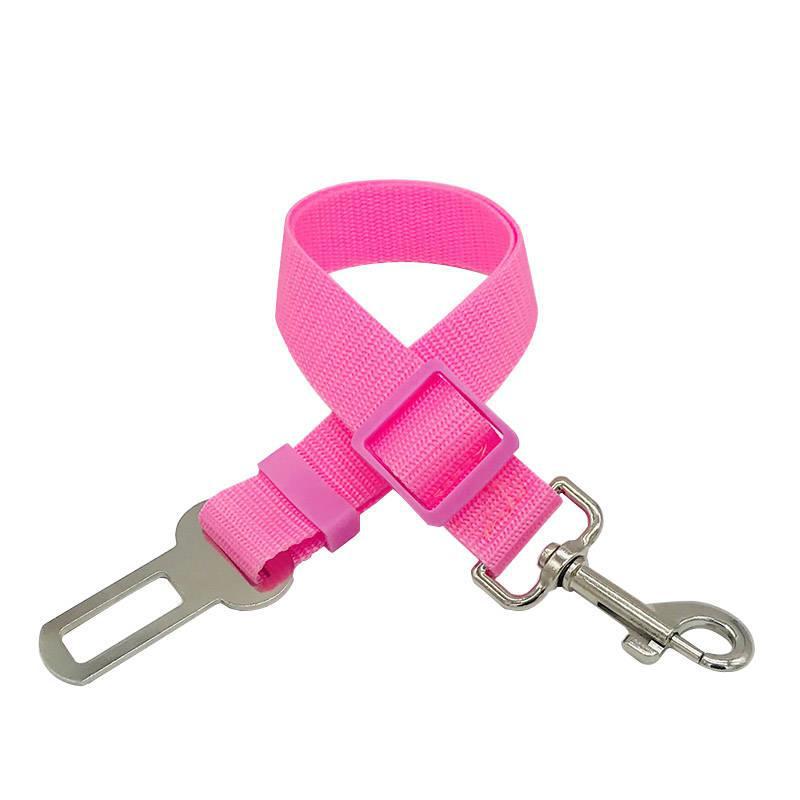 Adjustable Dog Car Seat Belt – Telescopic Pet Safety Tether for Vehicle Travel