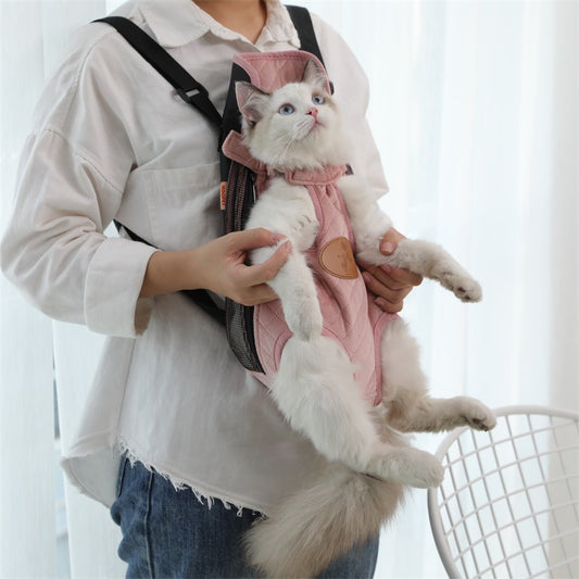 Cat Carrier Vest – Hands-Free Wearable Pet Sling for Indoor & Outdoor Use