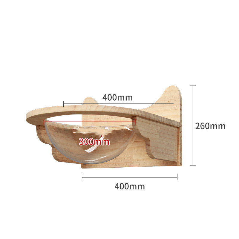 Wall-Mounted Cat Climbing Frame – Solid Wood Floating Cat Shelves & Ladder for Indoor Cats