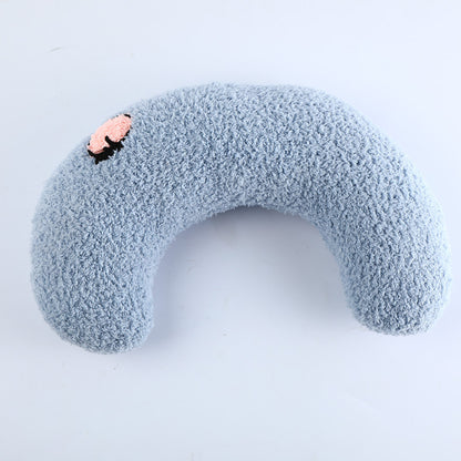 Cozy Pet Neck Pillow — U-Shaped Sleep Support for Cats & Small Dogs
