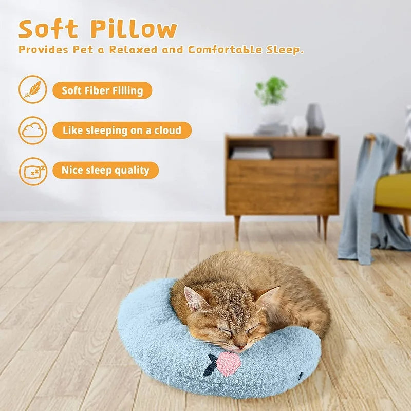 Cozy Pet Neck Pillow — U-Shaped Sleep Support for Cats & Small Dogs