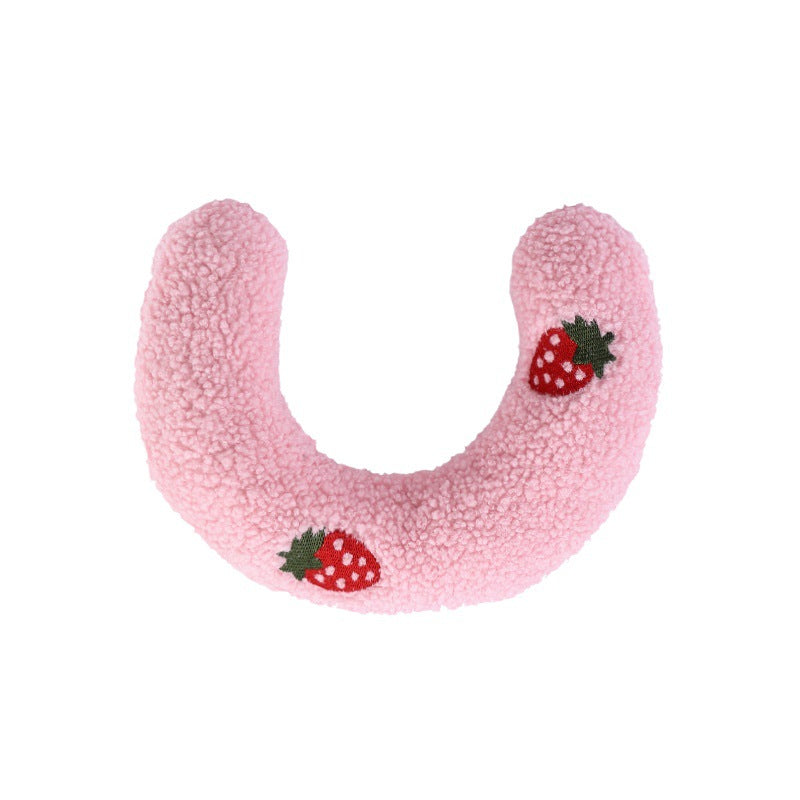 Cozy Pet Neck Pillow — U-Shaped Sleep Support for Cats & Small Dogs