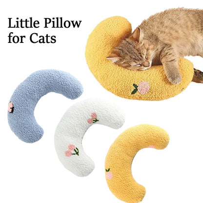 Cozy Pet Neck Pillow — U-Shaped Sleep Support for Cats & Small Dogs