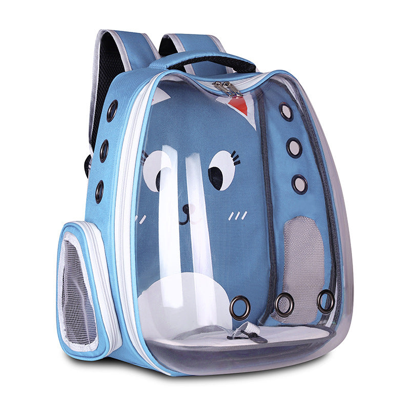 Transparent Pet Backpack Carrier – Breathable Cat & Small Dog Travel Backpack