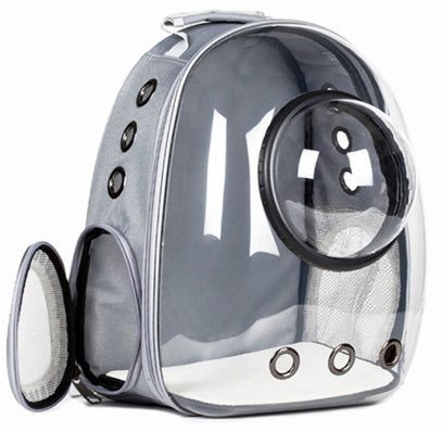 Transparent Pet Travel Bag with Bubble Window – Breathable Cat & Small Dog Shoulder Carrier