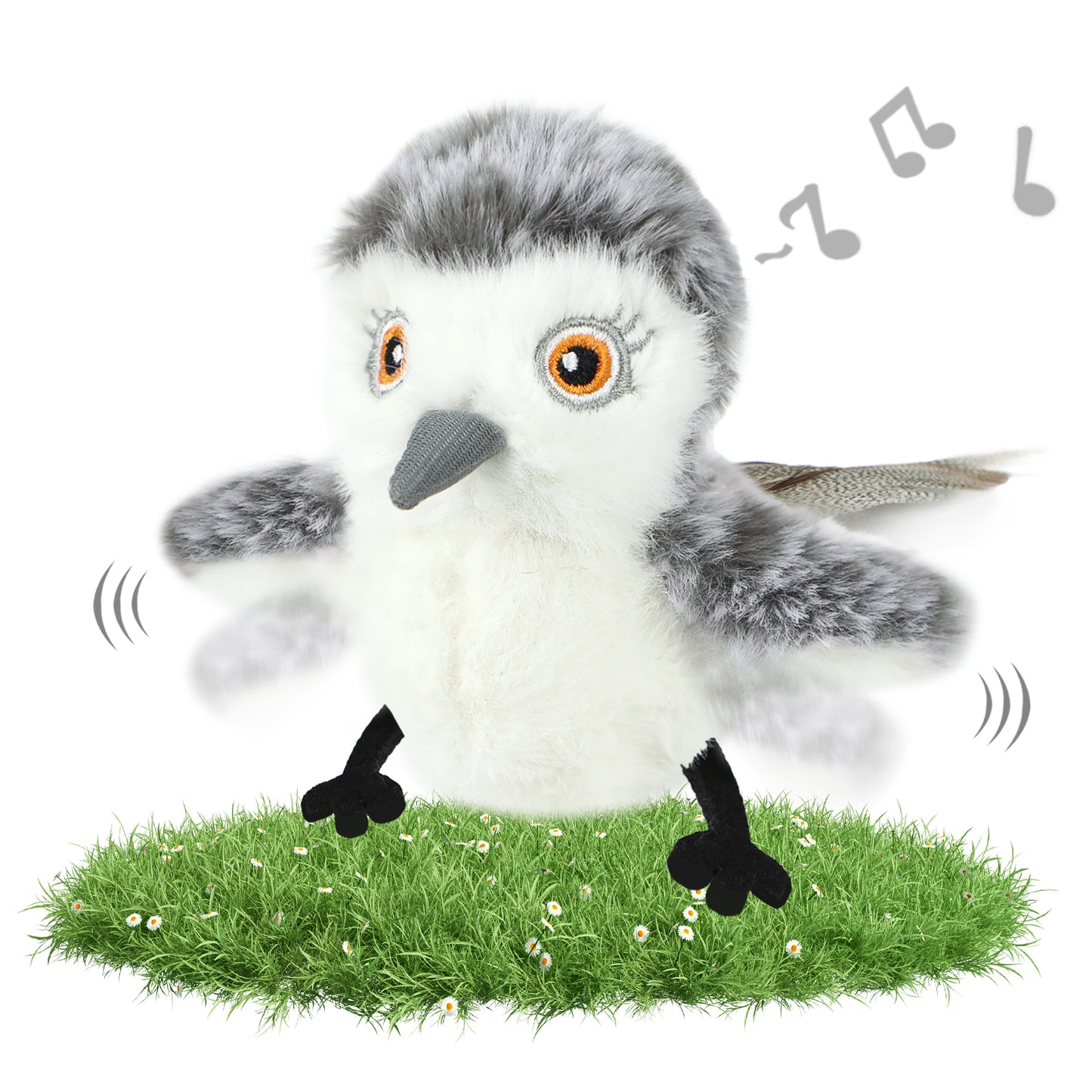 Realistic Flapping Bird Cat Toy – Motion Activated Chirping Catnip Plush Toy (USB Rechargeable) for Indoor Cats & Kittens