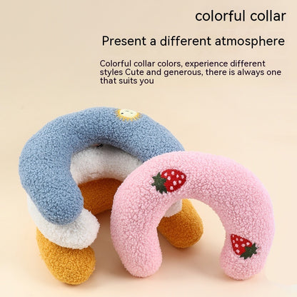 Cozy Pet Neck Pillow — U-Shaped Sleep Support for Cats & Small Dogs