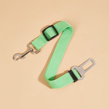 Adjustable Dog Car Seat Belt – Telescopic Pet Safety Tether for Vehicle Travel