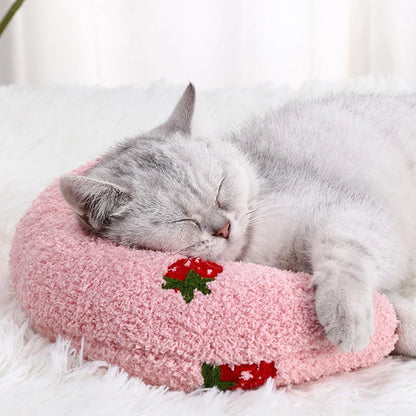 Cozy Pet Neck Pillow — U-Shaped Sleep Support for Cats & Small Dogs