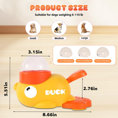 Interactive Duck Treat Dispenser Cat Toy – Slow Feeder Puzzle Toy for Mental Stimulation (Indoor Cats)