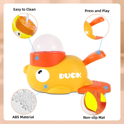 Interactive Duck Treat Dispenser Cat Toy – Slow Feeder Puzzle Toy for Mental Stimulation (Indoor Cats)