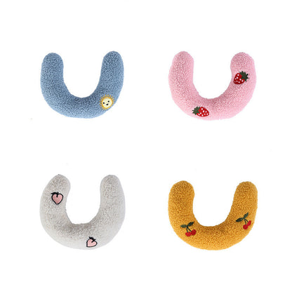 Cozy Pet Neck Pillow — U-Shaped Sleep Support for Cats & Small Dogs